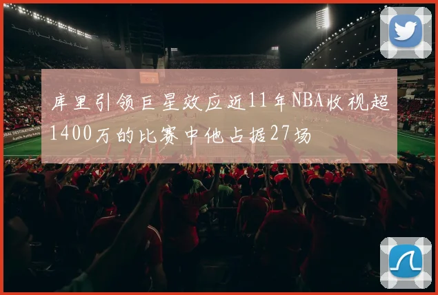 库里引领巨星效应近11年NBA收视超1400万的比赛中他占据27场